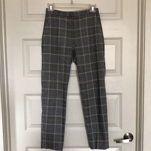 H&M High waisted plaid pants